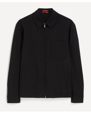 Barena Wool Zip-Up Jacket - Black