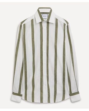 With Nothing Underneath The Boyfriend Weave Shirt - White