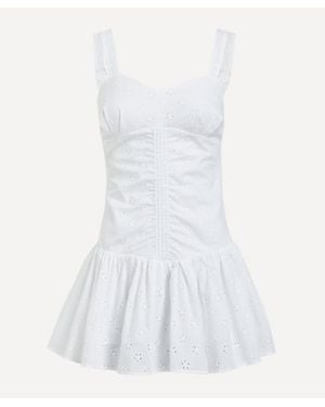 Peachy Den Dylan Romper Dress - White