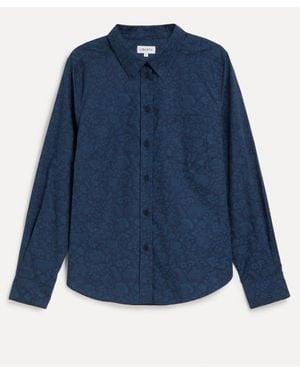 Liberty Victoria's Lace Tana Lawn Cotton Fitted Shirt - Blue