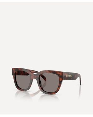 Prada Oversized Square Sunglasses - Brown