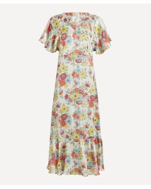 Liberty Silk Aperitivo Dress - Metallic