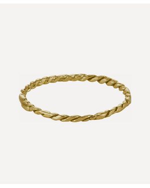 Ellis Mhairi Cameron 14Ct Wrapped Wedding Band - Metallic