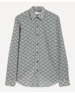 Liberty Classic Fit Tana Lawn Cotton Shirt - Grey