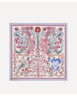 Liberty Stolen Heart Silk Scarf 45 - Purple