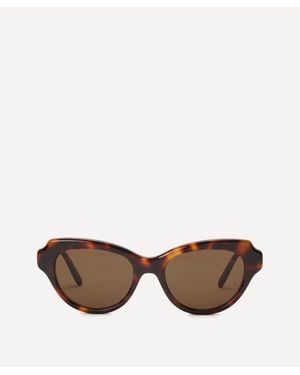 Loewe Swan Slim Cat-Eye Sunglasses - Brown