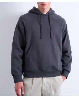 TOPMAN Boxy Fit Hoodie - Blue
