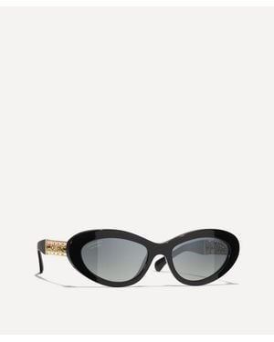 CHANEL Cat-Eye Sunglasses - Black