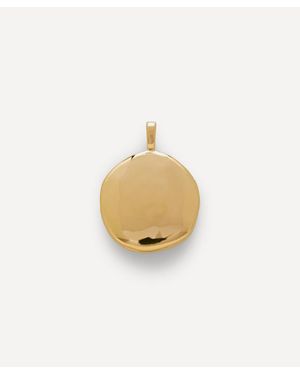 Monica Vinader 18Ct Plated Vermeil Deia Pebble Locket - White