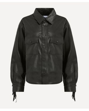 House Of Sunny Tassel Shirt - Black