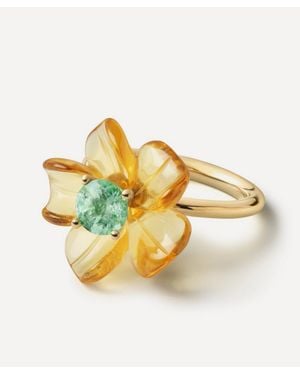 Sophie Joanne 14Ct Big Island Flower Ring - Metallic
