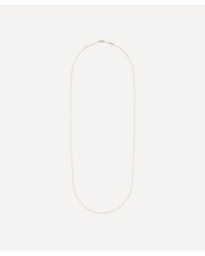 Liberty 9Ct Plain Chain Necklace - White