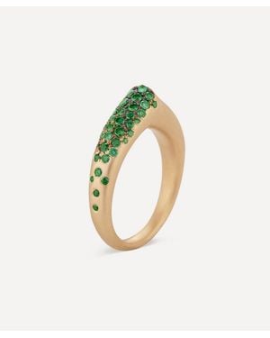 Nada Ghazal 18Ct Arch Luck Ring - Metallic