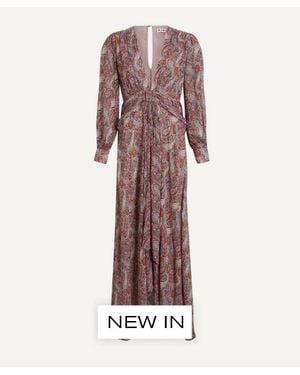 RIXO London Meera Chiffon Gown - Red