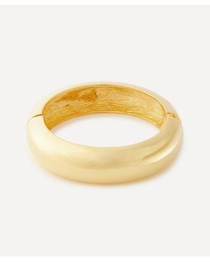 Kenneth Jay Lane Plated Dome Hinge Cuff Bracelet - Metallic