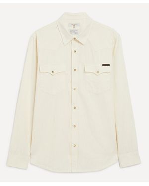 Nudie Jeans George Chambray Western Shirt - Natural