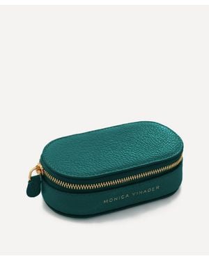 Monica Vinader Mini Oval Jewellery Box - Green