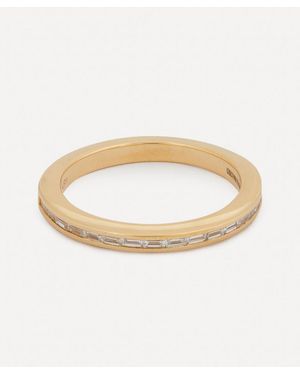 ARTEMER 18Ct Art Deco Diamond Wedding Band Ring - White