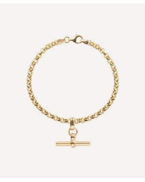 Tilly Sveaas 18Ct-Plated T-Bar Belcher Chain Bracelet - Metallic