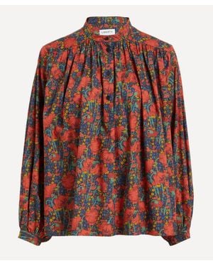 Liberty Tana Lawn Boho Shirt - Red
