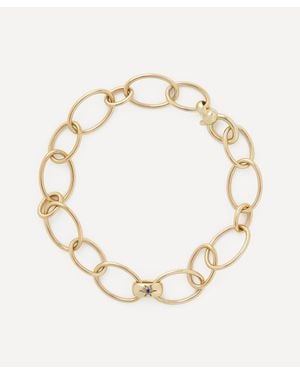 Liberty 9Ct Ianthe Star One Link Sapphire Bracelet - Metallic