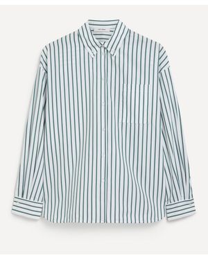 IVY & OAK Bethany Lily Striped Cotton Blouse - Blue