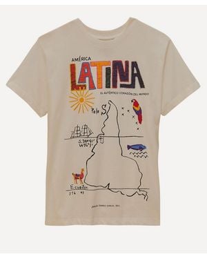 FARM Rio America Latina Relaxed T-Shirt - White