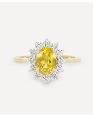 Kojis 18Ct Sapphire And Diamond Cluster Ring - Metallic