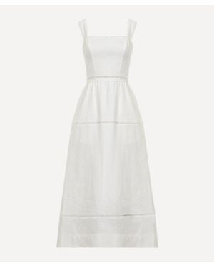 Reformation Everett Linen Dress - White