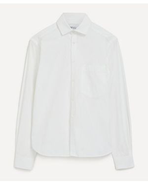 With Nothing Underneath The Classic Cotton Poplin Shirt - White