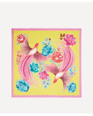 Liberty Paradise Shawl Silk Scarf 140 - Pink