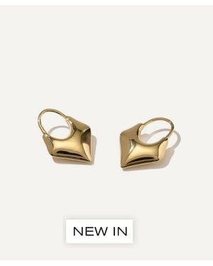 Otiumberg 14Ct-Plated Vermeil Small Kite Hoop Earrings - Metallic