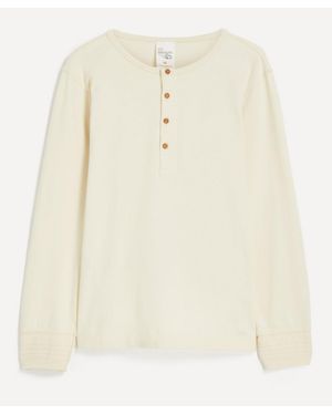 Nudie Jeans Henley Long Sleeve T-Shirt - Natural