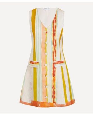 Hunter Bell Suni Striped Vest Mini Dress - Yellow