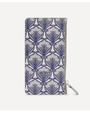 Liberty Iphis Zipped Card Case - Blue