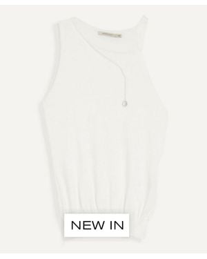Paloma Wool Lani Sleeveless Knit Top - White
