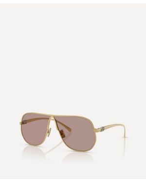 Miu Miu Aviator Sunglasses - Natural