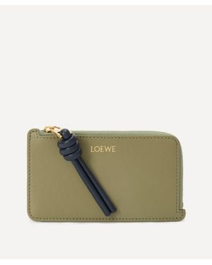 Loewe Knot Coin Cardholder - Green