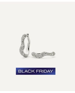 Missoma Molten Snow Small Hoop Earrings - Blue