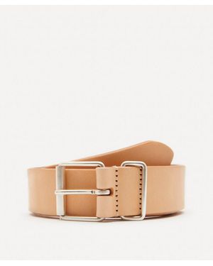 Anderson's Narrow Leather Belt - Natural