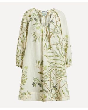 BERNADETTE Short Georgette Dress - White