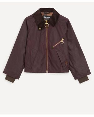 Barbour Arlene Merlot Waxed Jacket - Purple