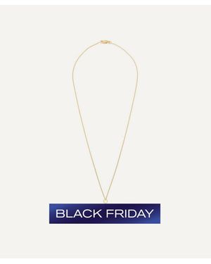 Anna + Nina Plated La Tour Eiffel Charm Necklace - Blue