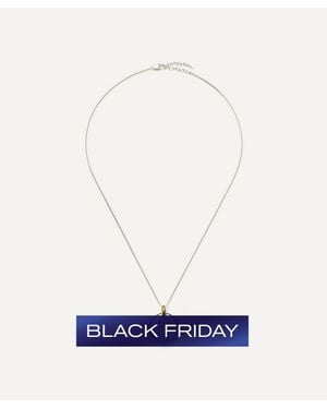 Missoma Mixed Metal Sculptural Pebble Pendant Necklace Set - Blue