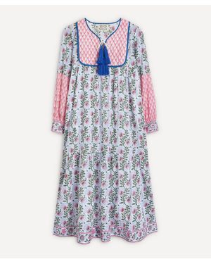 SZ Blockprints Jodhpur Dress - Blue
