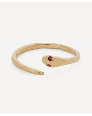 Seb Brown 14Ct Ruby Serpent Ring - White
