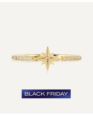 Rachel Jackson 9Ct Diamond North Star Ring - White