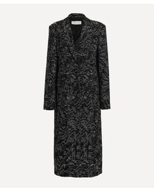 Dries Van Noten Jacquard Coat - Black