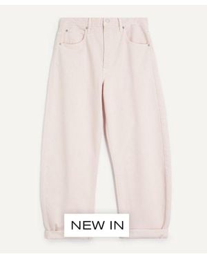 FRAME Bubble High-Rise Curve Jeans - Pink