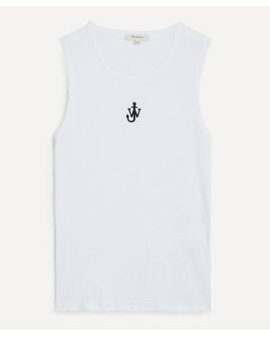 JW Anderson Anchor Embroidery Vest - White